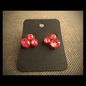 NEW Pink Crystal Earrings